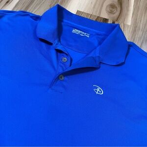 Disney World x Nike Golf Fit Dry Men’s XL Royal Blue Polo Tee Shirt Logo Mickey